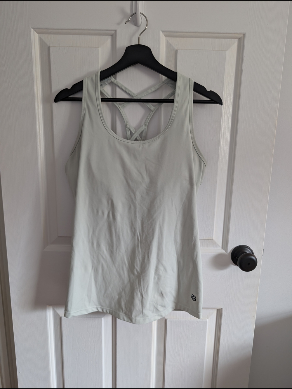 Peach Women’s Light Sage Strappy Athletic Tank Top